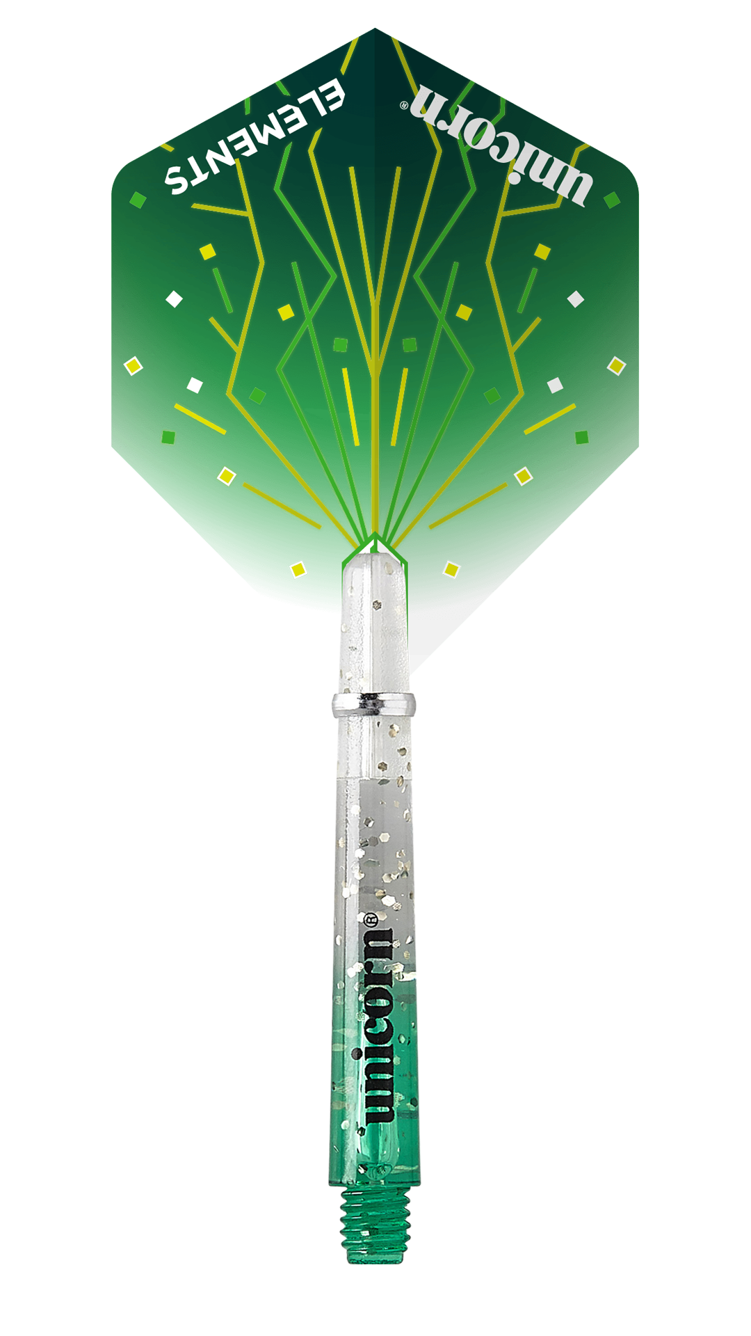 Unicorn Gripper 4 Elements Two-Tone Combo Shaft + Flight